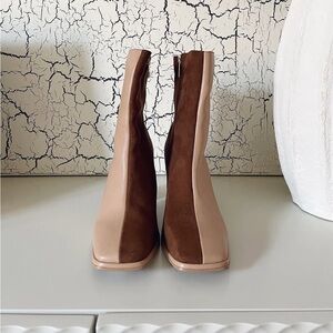 Brand new River Island Brown and Tan Ankle Boots